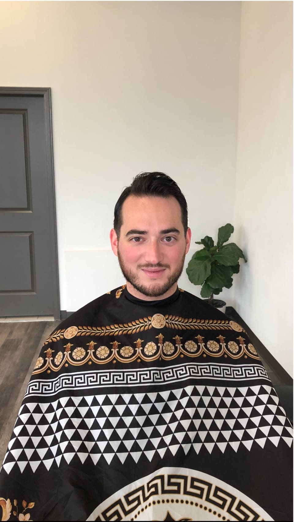 Finished haircut from the front