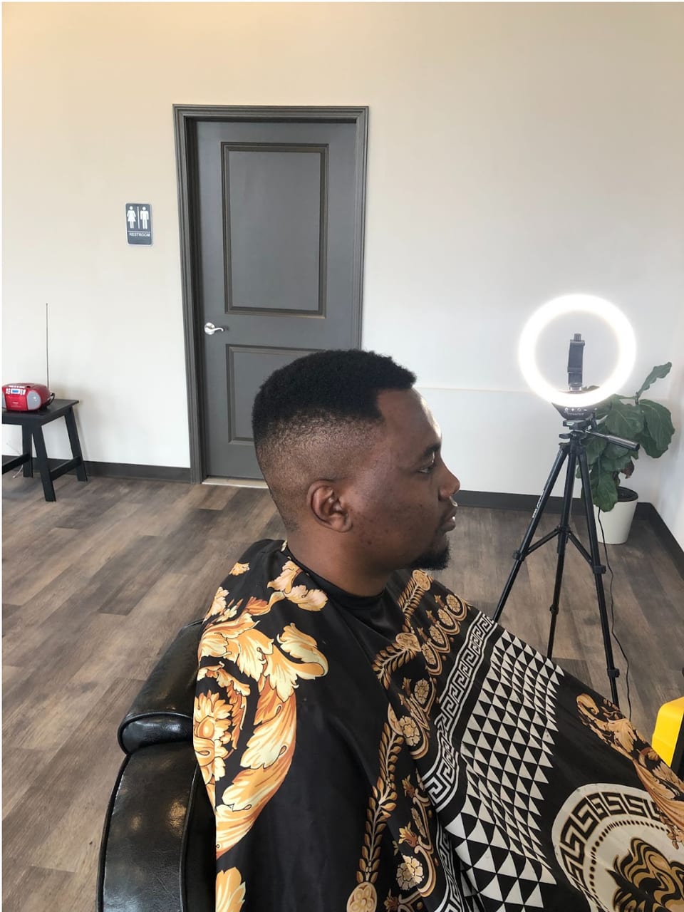 Finished fade from the side